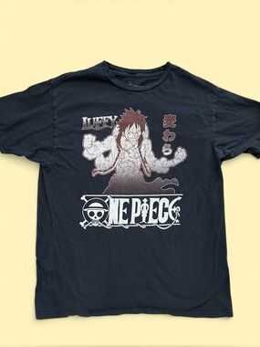 One Piece Luffy Ripple Junction Graphic Tee - Size L